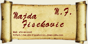 Majda Fišeković vizit kartica
